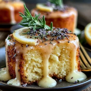 Mini Lemon Cakes With Lavender Glaze Recipe (Quick & Easy!)