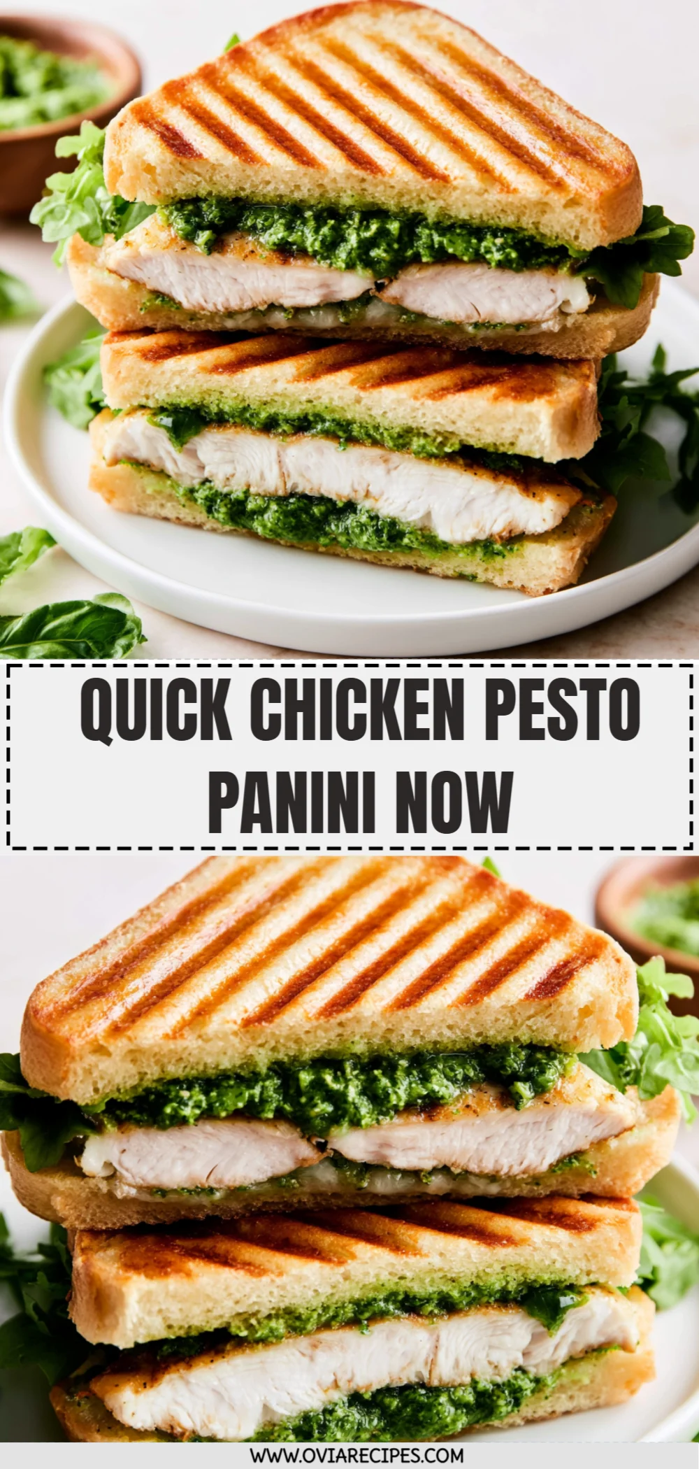 Quick Chicken Pesto Panini Now