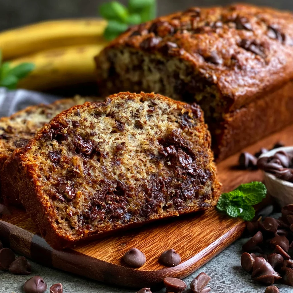 Super Moist Chocolate Chip Banana Bread Recipe (Quick & Easy!)