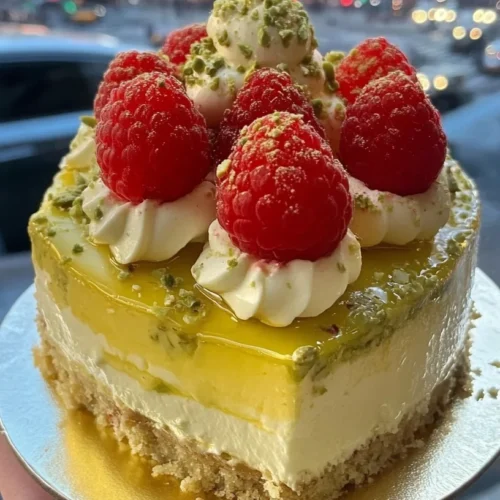 Pistachio Raspberry Mousse Cake Recipe (Decadent & Easy!)