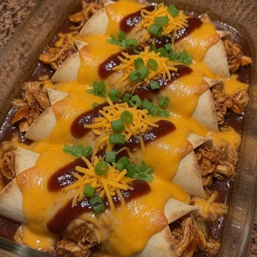 BBQ Pulled Chicken Cheddar Wrap Melts