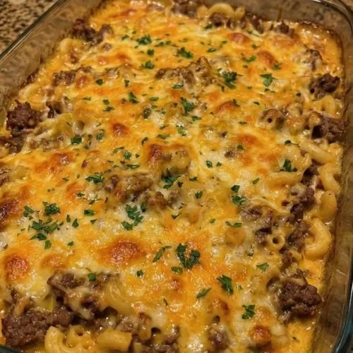 Beef and Cheddar Casserole
