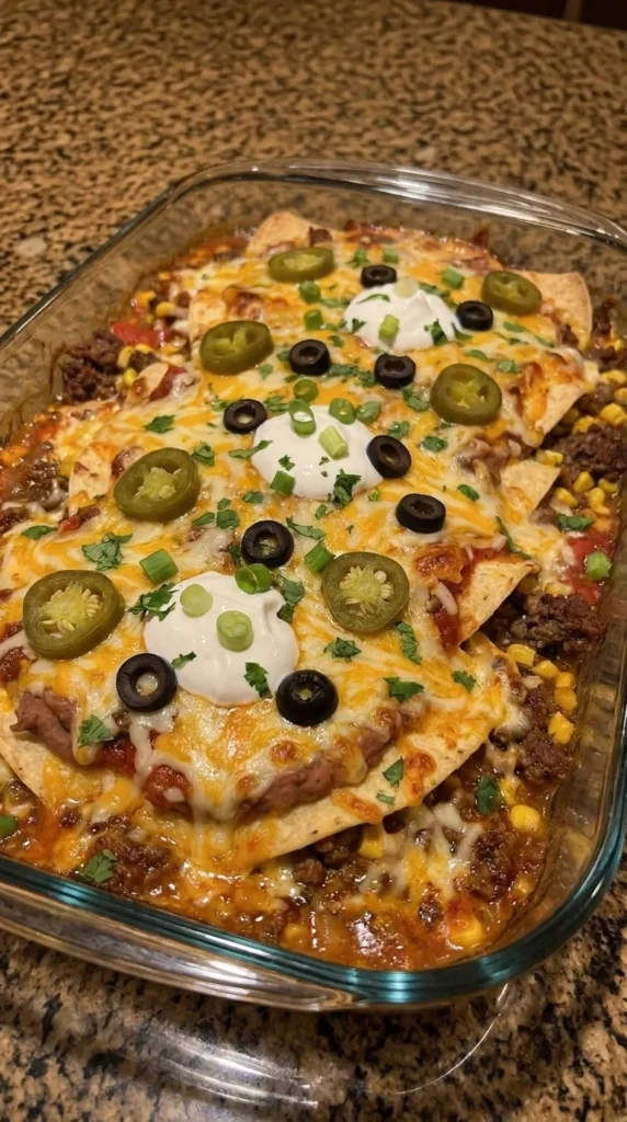 Beef Enchilada Casserole