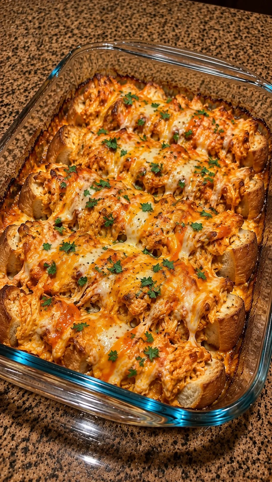 Buffalo Chicken Bread Bake