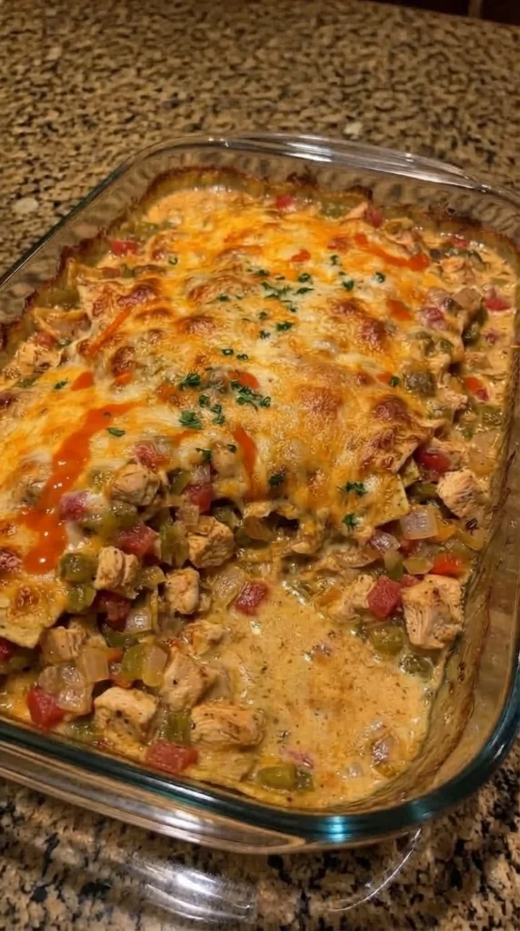 Buffalo Chicken Casserole