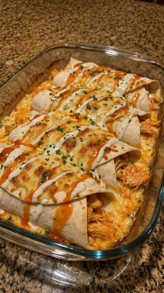 Buffalo Chicken Ranch Cheddar Wrap Melts