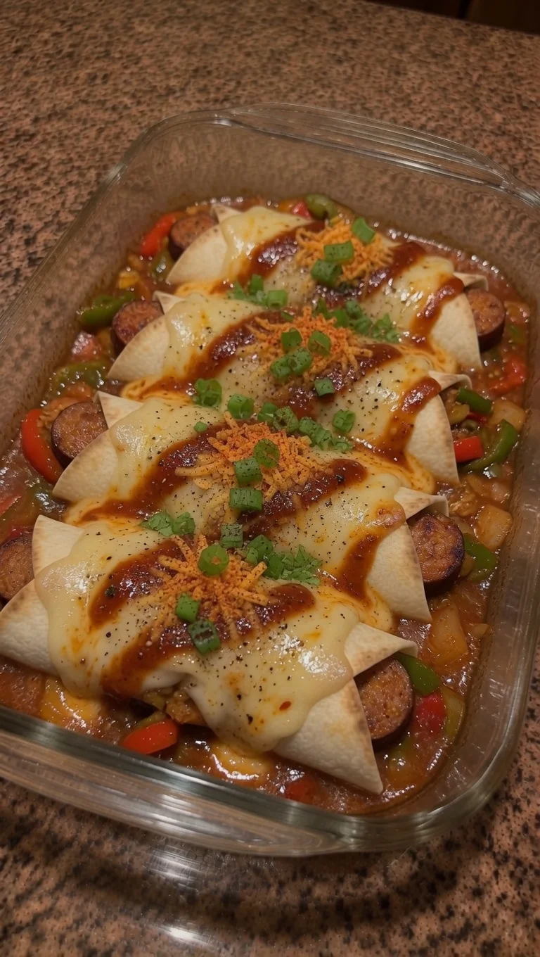Cajun Sausage Pepper Jack Wrap Melts