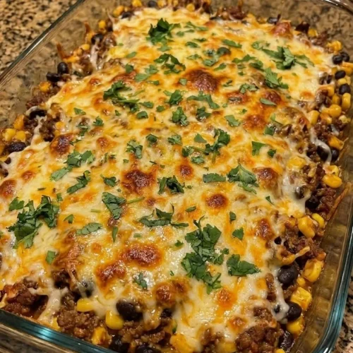 Cheesy Beef Taco Bake