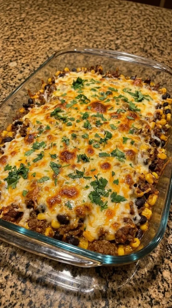 Cheesy Beef Taco Bake