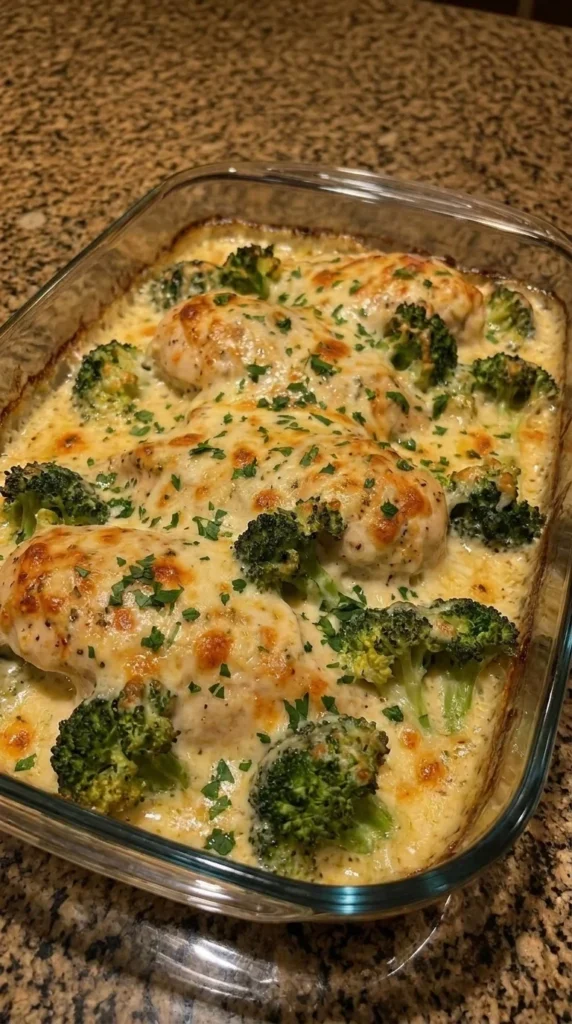 Cheesy Broccoli Chicken Bake