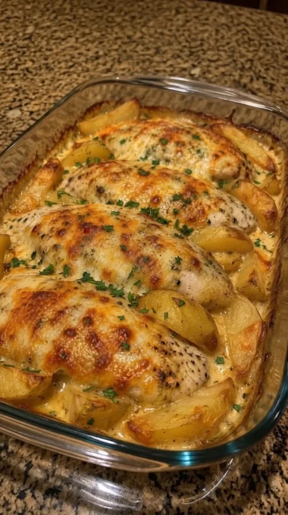 Cheesy Chicken and Potato Casserole