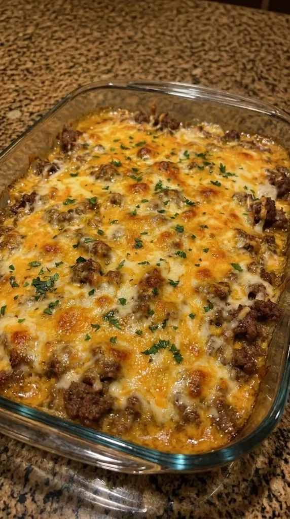 Cheesy Ground Beef Casserole