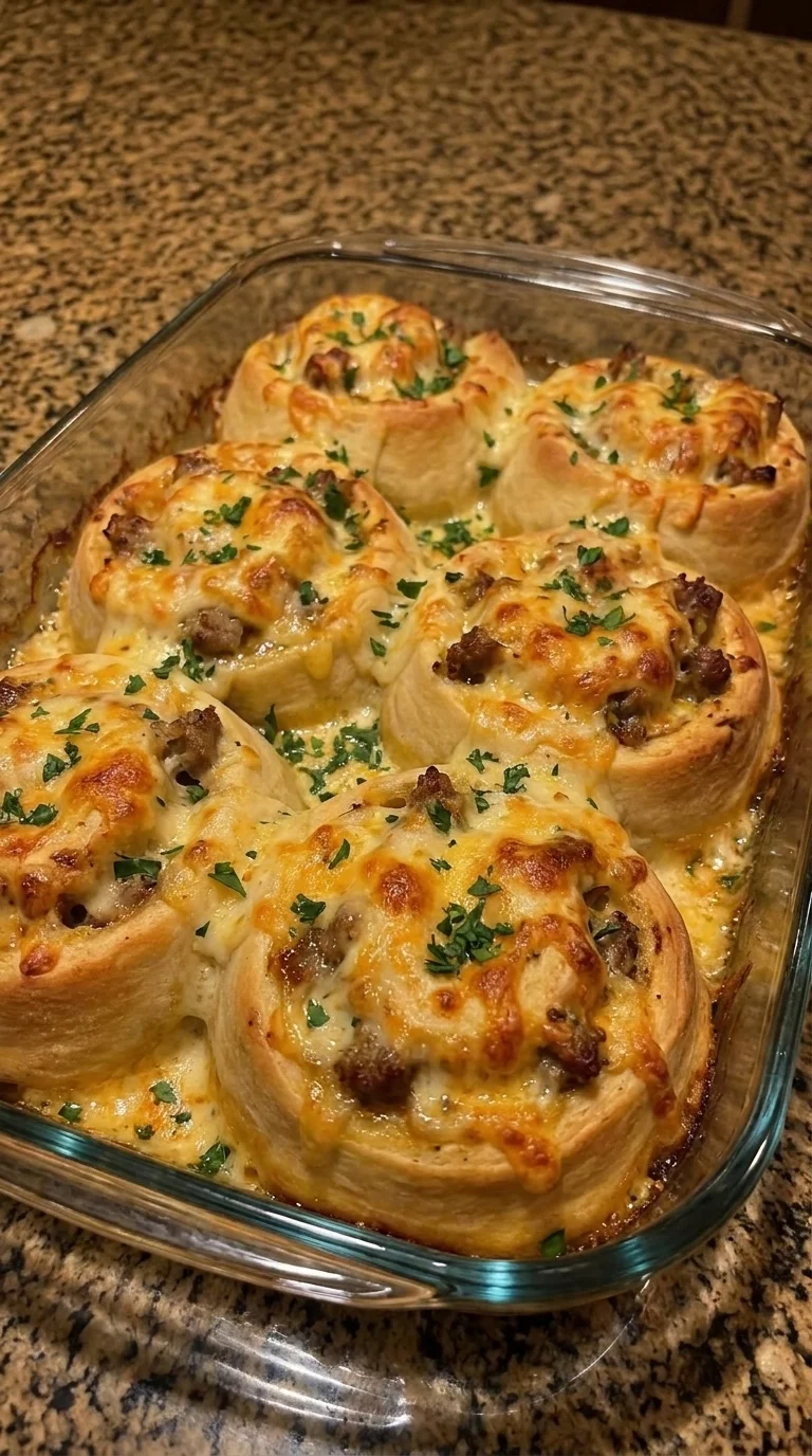 Cheesy Sausage Breakfast Rolls