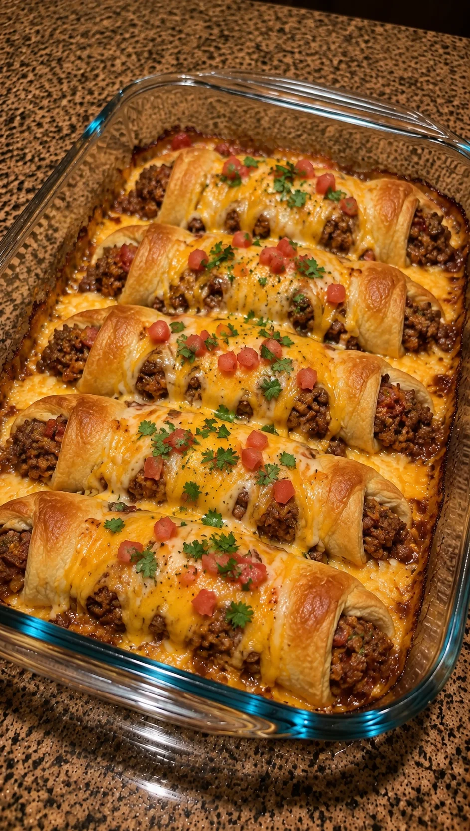 Cheesy Taco Crescent Rolls