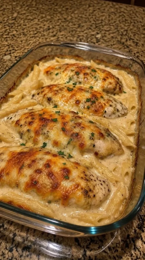 Chicken Alfredo Casserole