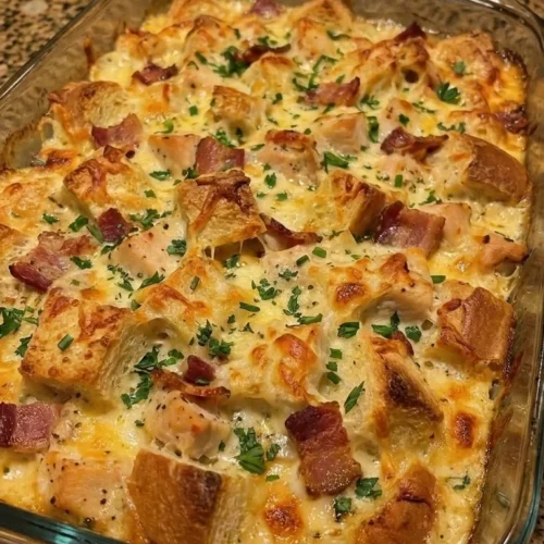 Chicken Bacon Ranch Bread Bake