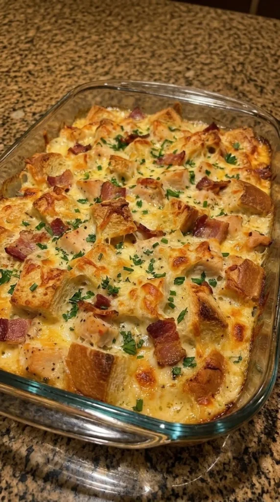 Chicken Bacon Ranch Bread Bake