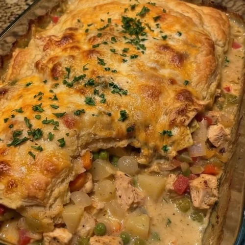 Chicken Cobbler Casserole