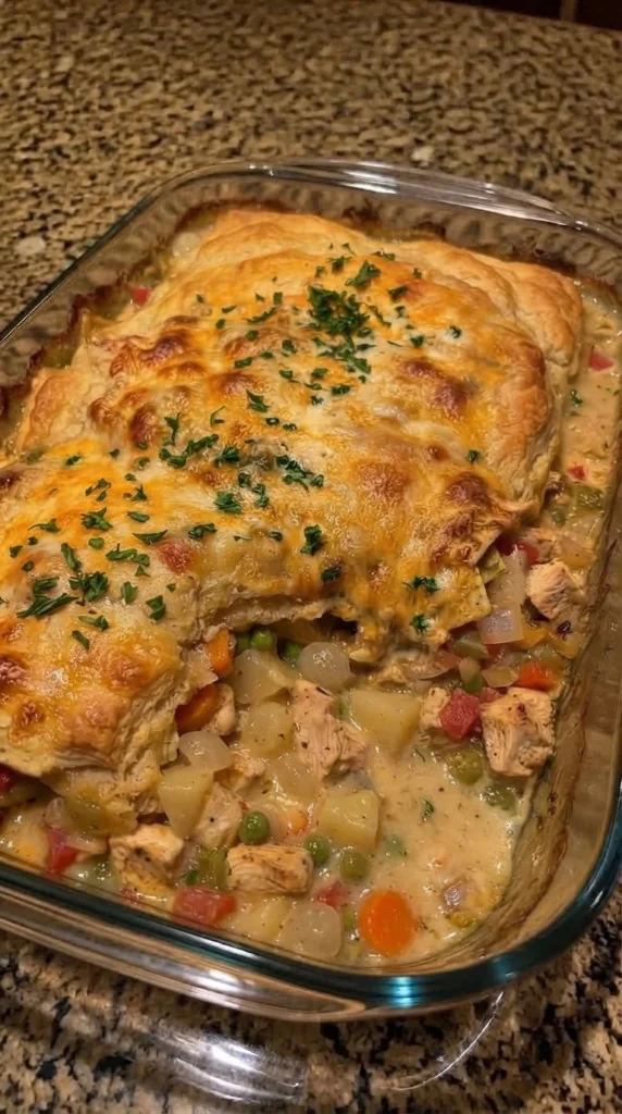 Chicken Cobbler Casserole