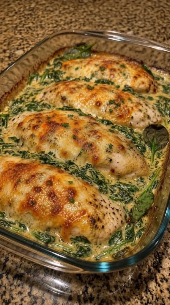 Chicken Spinach Casserole