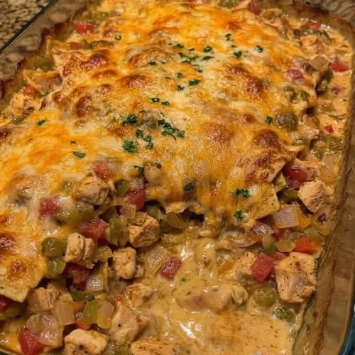 Creamy Garlic Chicken Casserole