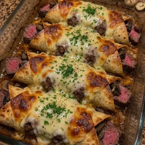 Garlic Butter Steakhouse Wrap Melts