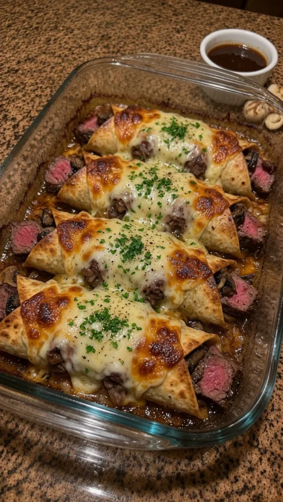 Garlic Butter Steakhouse Wrap Melts