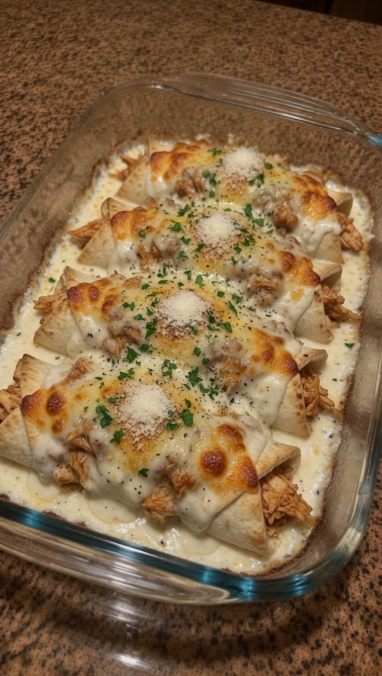 Garlic Parmesan Chicken Wrap Melts
