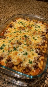 Ground Beef and Macaroni Casserole
