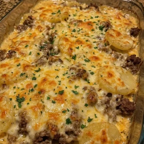 Ground Beef and Potato Casserole