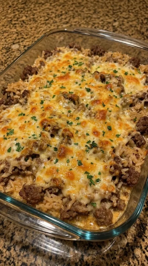 Hamburger Rice Casserole