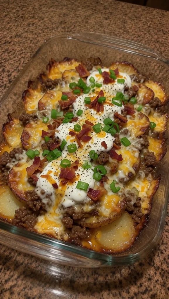 Loaded Beef & Potato Bake