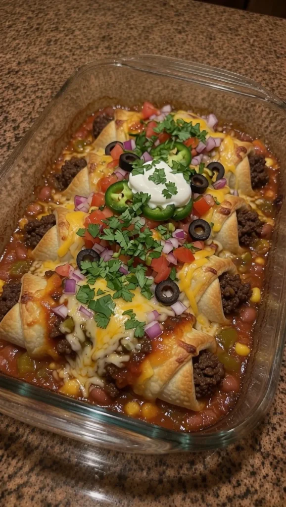 Loaded Taco Beef Wrap Melts
