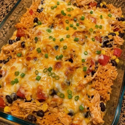 Mexican Chicken Rice Casserole