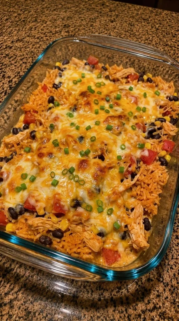 Mexican Chicken Rice Casserole