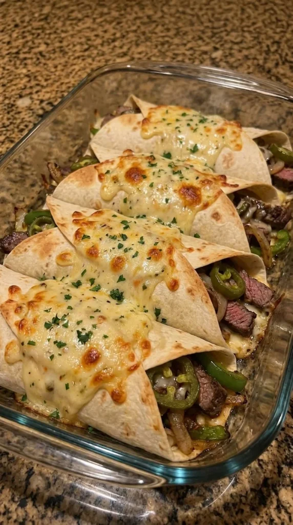 Philly Cheesesteak Pepper Jack Wrap Melts