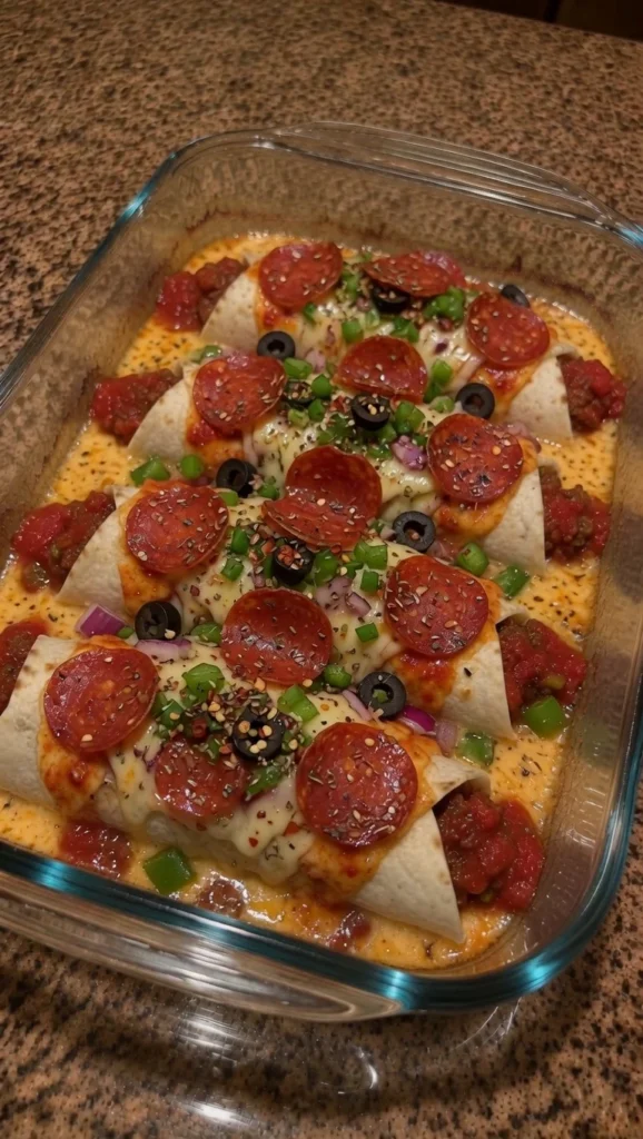 Pizza Supreme Pepperoni Wrap Melts