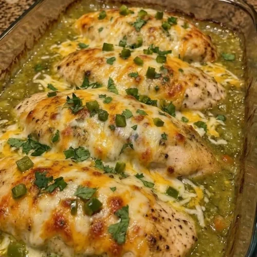 Salsa Verde Chicken Casserole