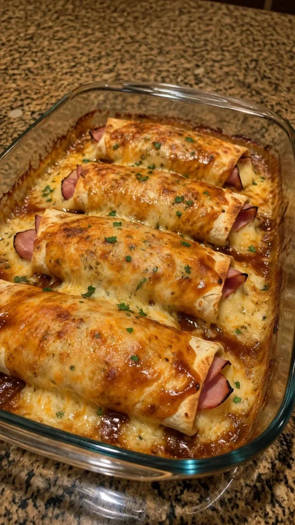 Honey BBQ Ham & Swiss Wrap Melts