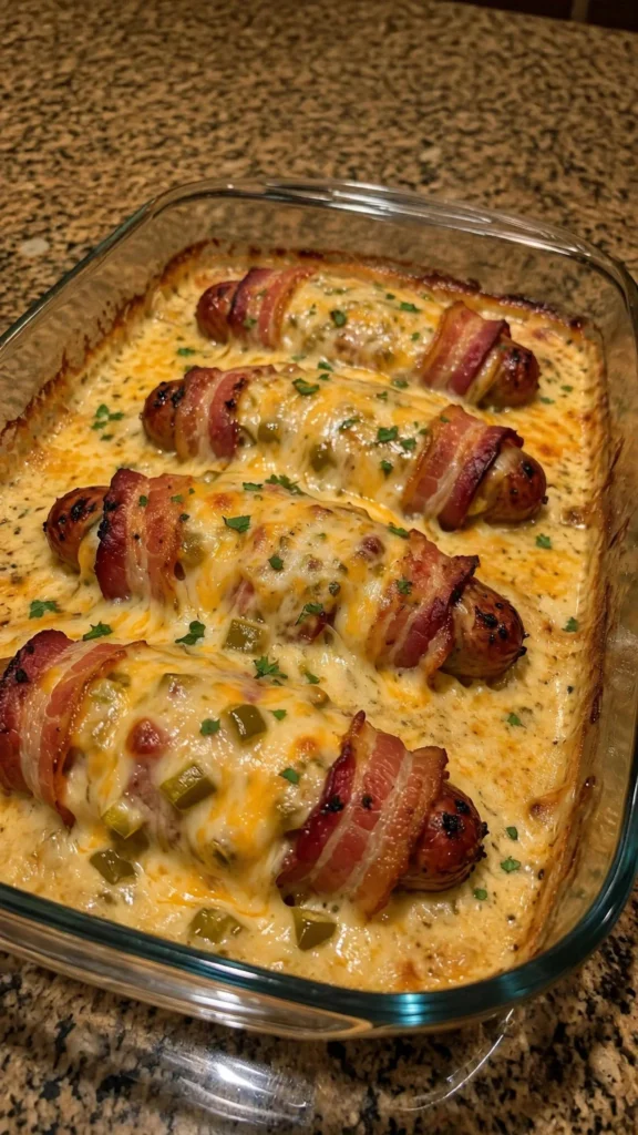 Pepper Jack Sausage Bacon Wrap Melts